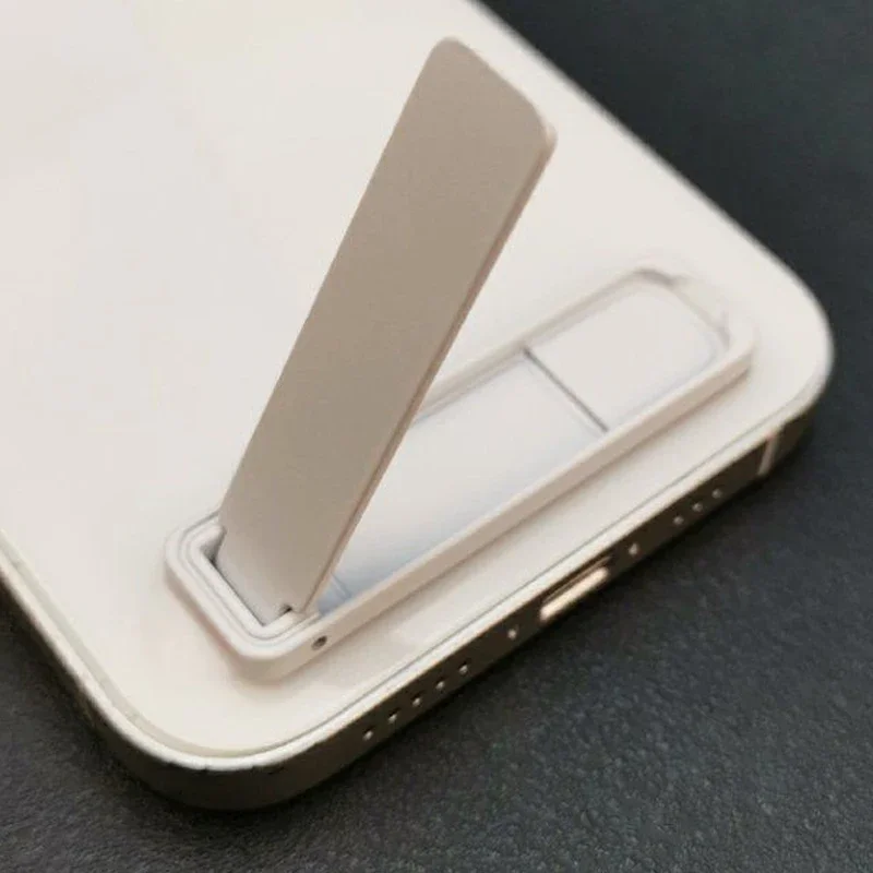 Ультратонкий складной держатель для мобильного телефона, задняя наклейка, кронштейн, настольная невидимая портативная подставка для iPhone 17, 16, 15, Samsung Xiaomi