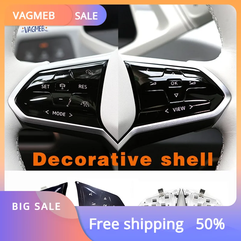 For VW Golf 8 ID.3 Tiguan R Multi function steering wheel touch screen button shell Volume control ACC