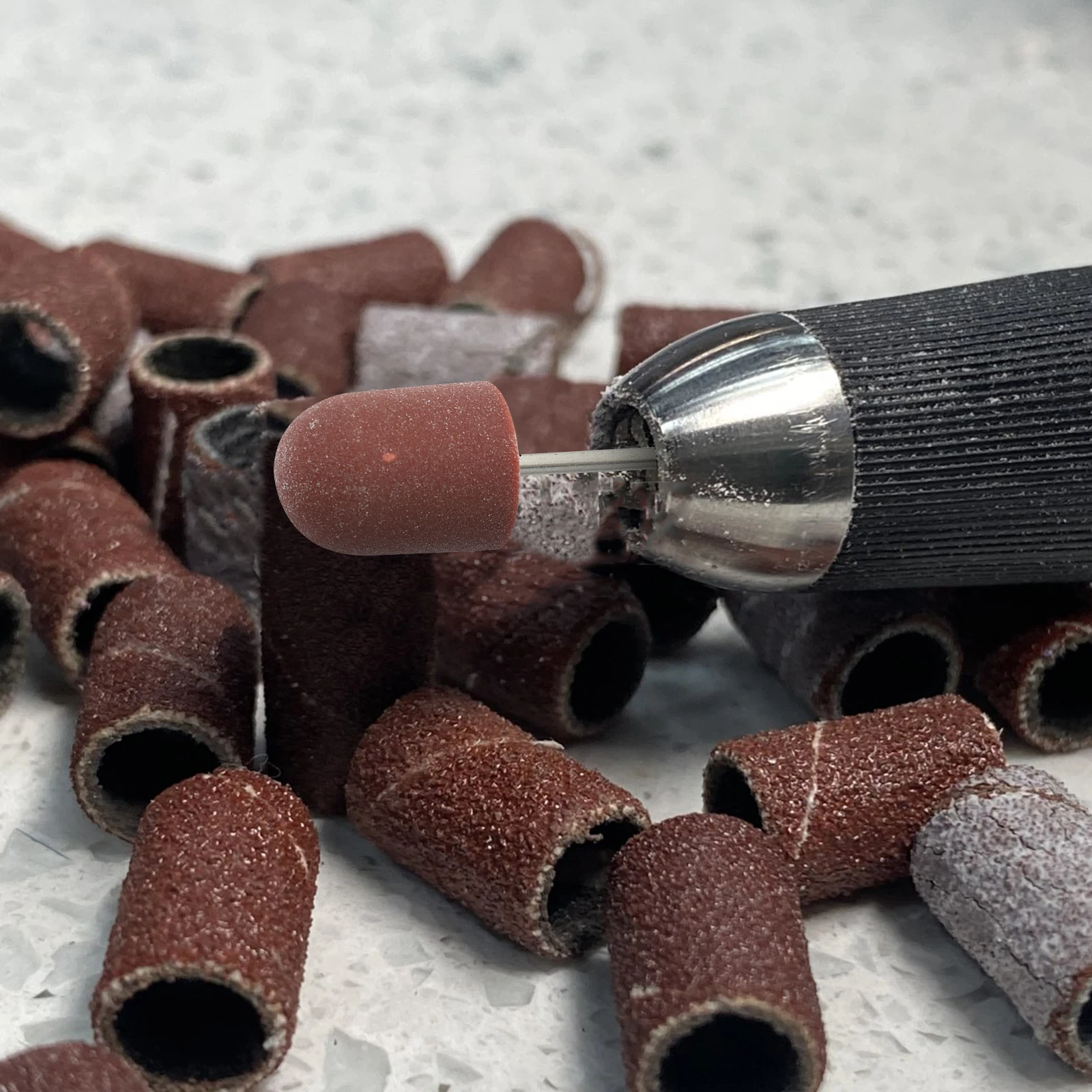 10 sztuk 10. Końcówki do polerowania paznokci, szlifowania, manicure, odporne na zużycie, trwałe, do pielęgnacji skórek, wymienne.