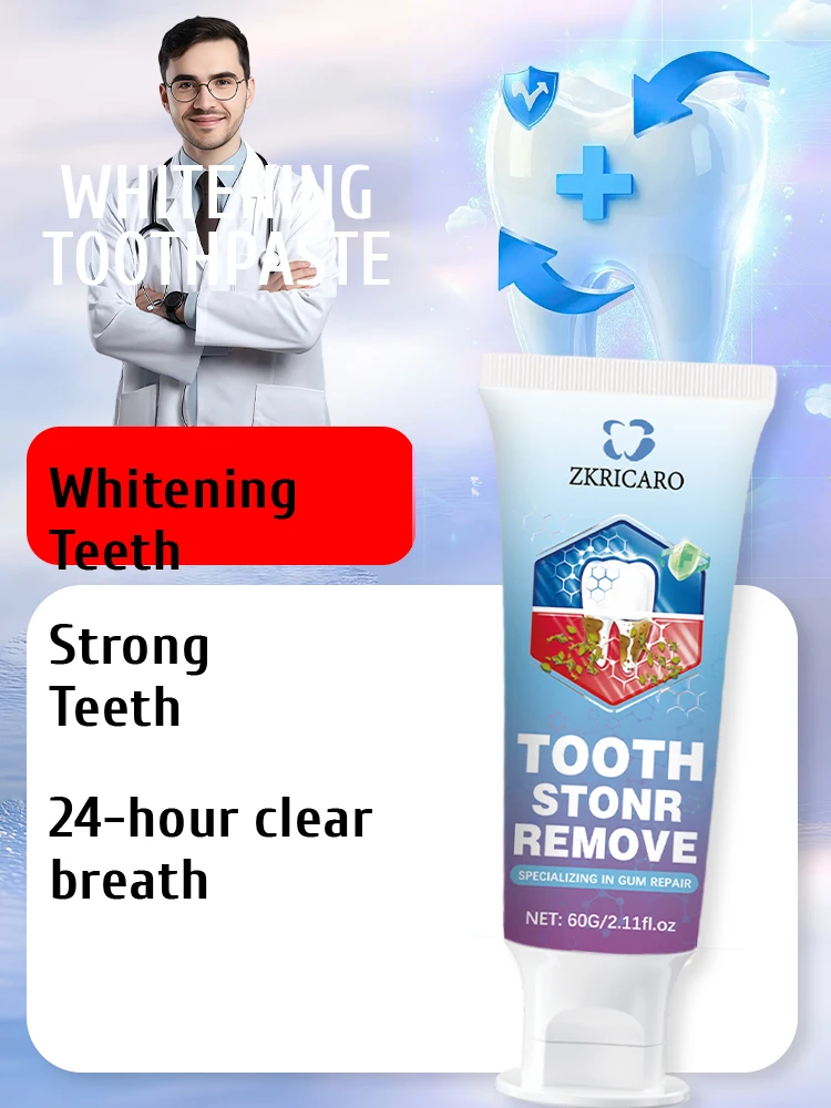 Daily Gum Care Toothpaste, Gentle Oral Cleansing Formula, Wash Away Surface Impurities & Plaque, Brighten Dull Teeth Appearance, Relieve Gum Discomfort & Eliminate Bad Breath