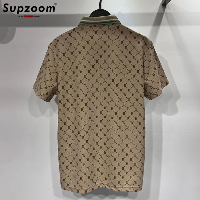 Supzoom 2023 New Arrival Brand Clothing Top Fashion Short Knitted Casual Summer Leisure Cotton Polo T Shirt Men