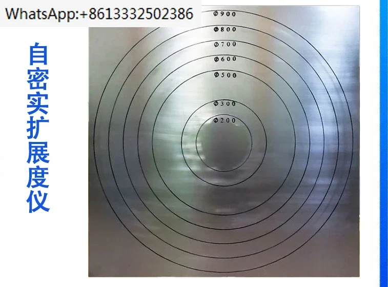 Stainless steel concrete self compacting expansion tester Concrete slump expansion tester Plate slump flow tester