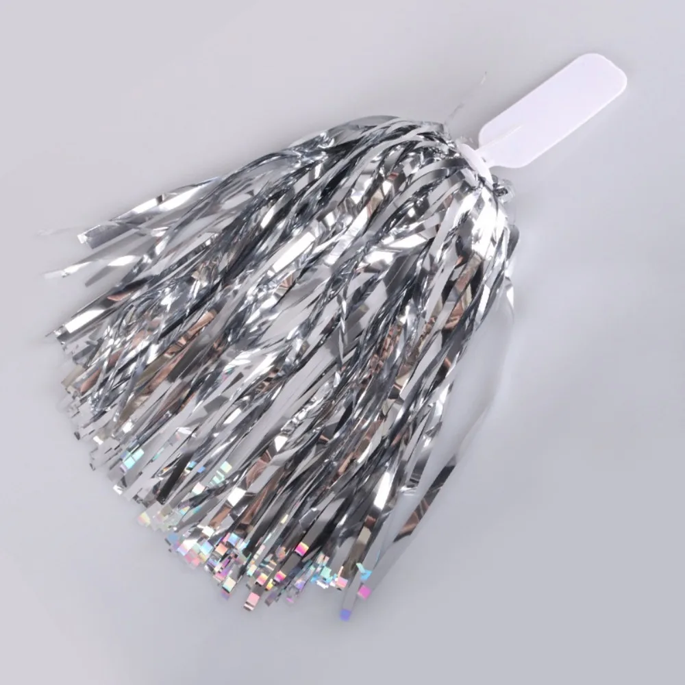 

Shiny Cheerleading Pom Poms Various Festive Occasions PP Flat Handle Dance Party Decorator Festivals Competition Venues