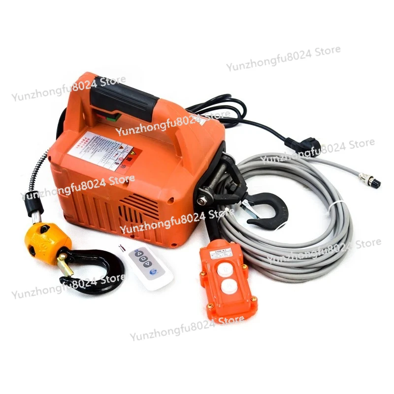 

Load Portable Electric Winch Traction Hoist Manual/Remote Control/Wire Control Electric Hoist 220V/110V Hoist Lifting Tool