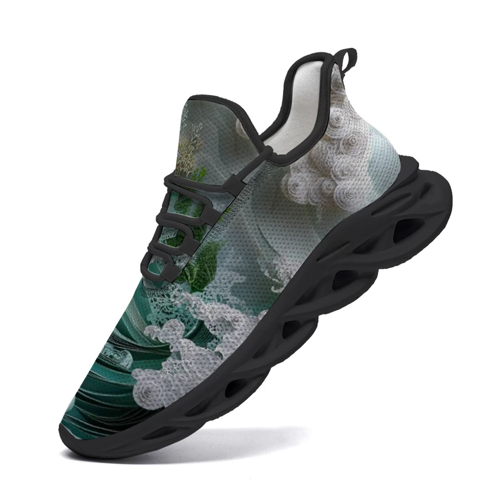 

Customized cloud pattern printed casual sports shoes for teenagers, lightweight running shoes for boys and girls, EUR36-48