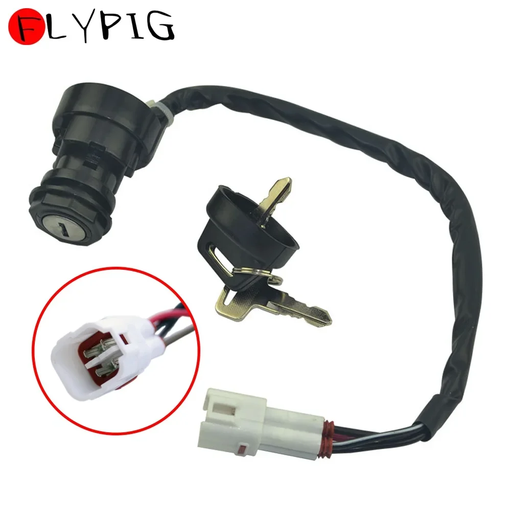 4 Wire ATV Ignition Key Switch for Yamaha Warrior BIG BEAR YFM350 400 600 660 BANSHEE YFZ350 KODIAK YFM400 WOLVERINE YFM350