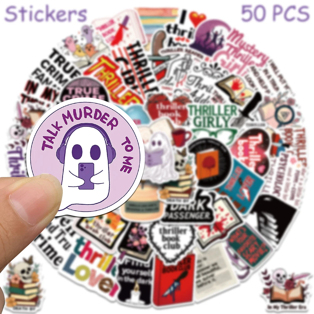 50 قطعة ملصقات كتاب الإثارة الشارات للهاتف المحمول سجل القصاصات سكيت الغيتار DIY الكتابة على الجدران ملصقات الجمالية الهدايا الإبداعية