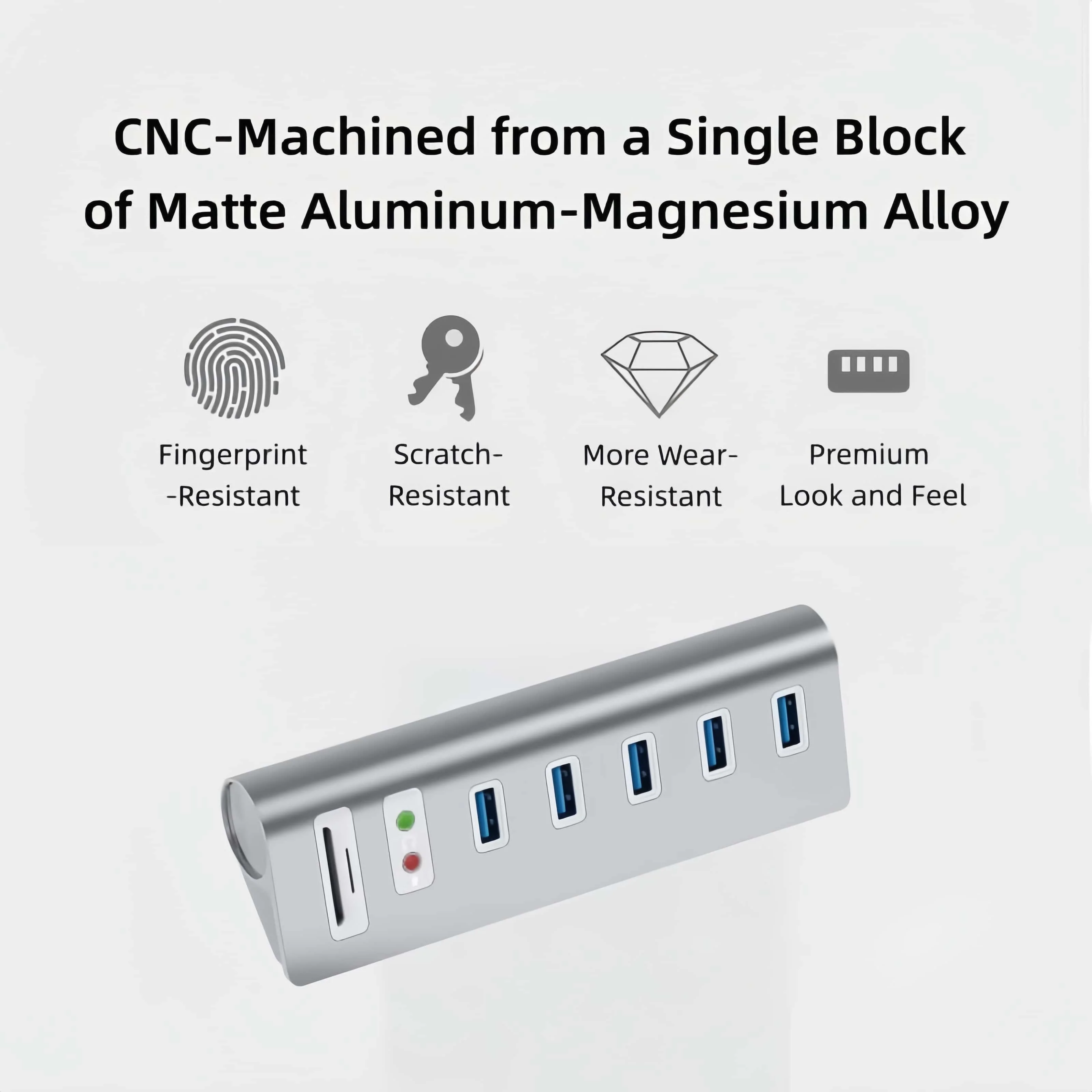 Hub USB 3.0 5Gbps Kecepatan Tinggi 9 in 1 Jack Audio Pembaca Kartu SD TF 3.0 dengan Catu Daya USB Splitter Multi Port untuk Laptop PC