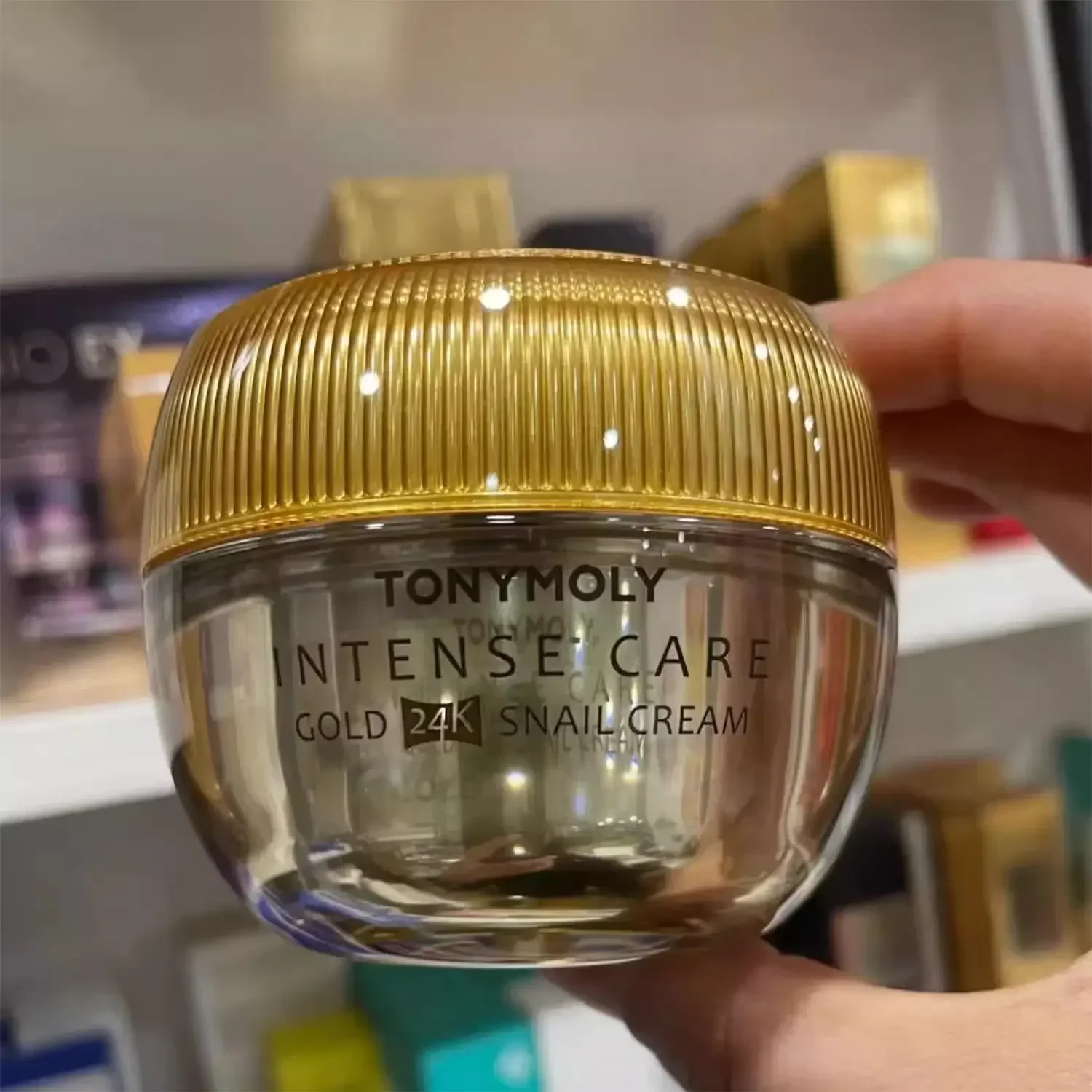 Korea SkinCare TONYMOLY 24K Gold Snail Face Cream 45ml Whiten Hydrating Anti-Wrinkle Anti-aging Moisturise Repair Lighten Spots