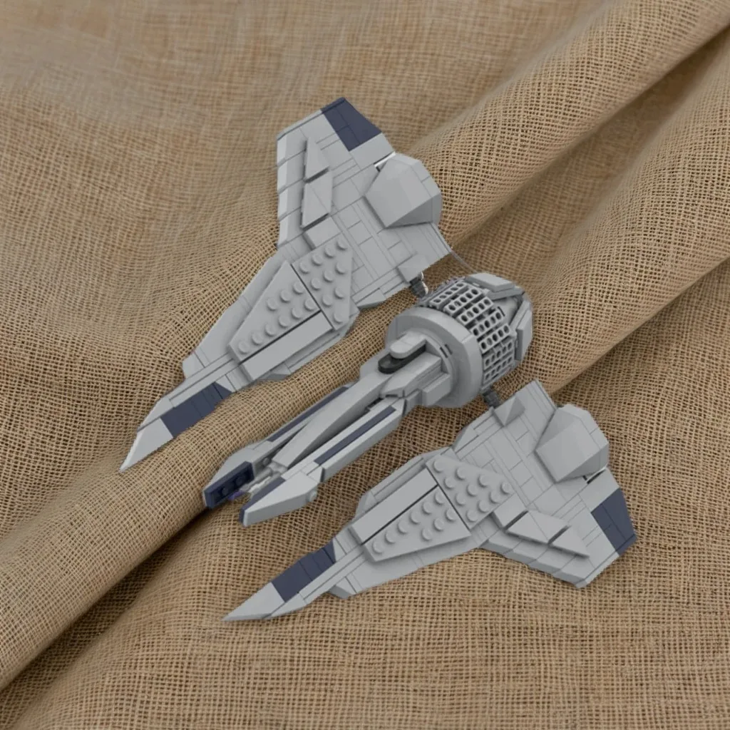 

414PCS MOC Space Battle Micro Kom Rk Class Fighter Transport Hunter Gauntlet Model Custom Brickss Architecture DIY Assembly Gift