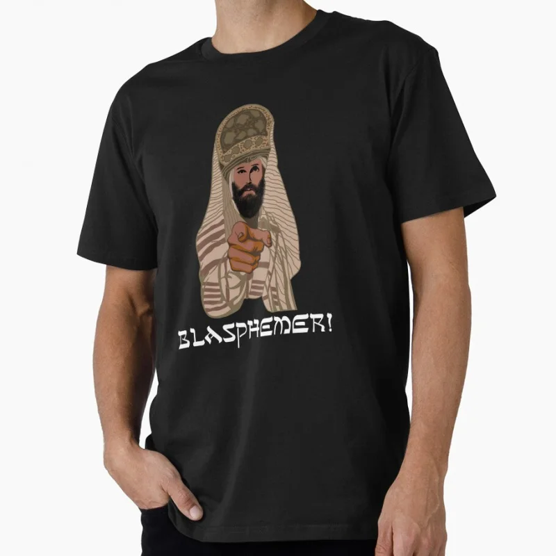 

Blasphemer life of brian Monty Python Funny gift T shirt for men Large size Tops 100% cotton printed Clothes S-6XL