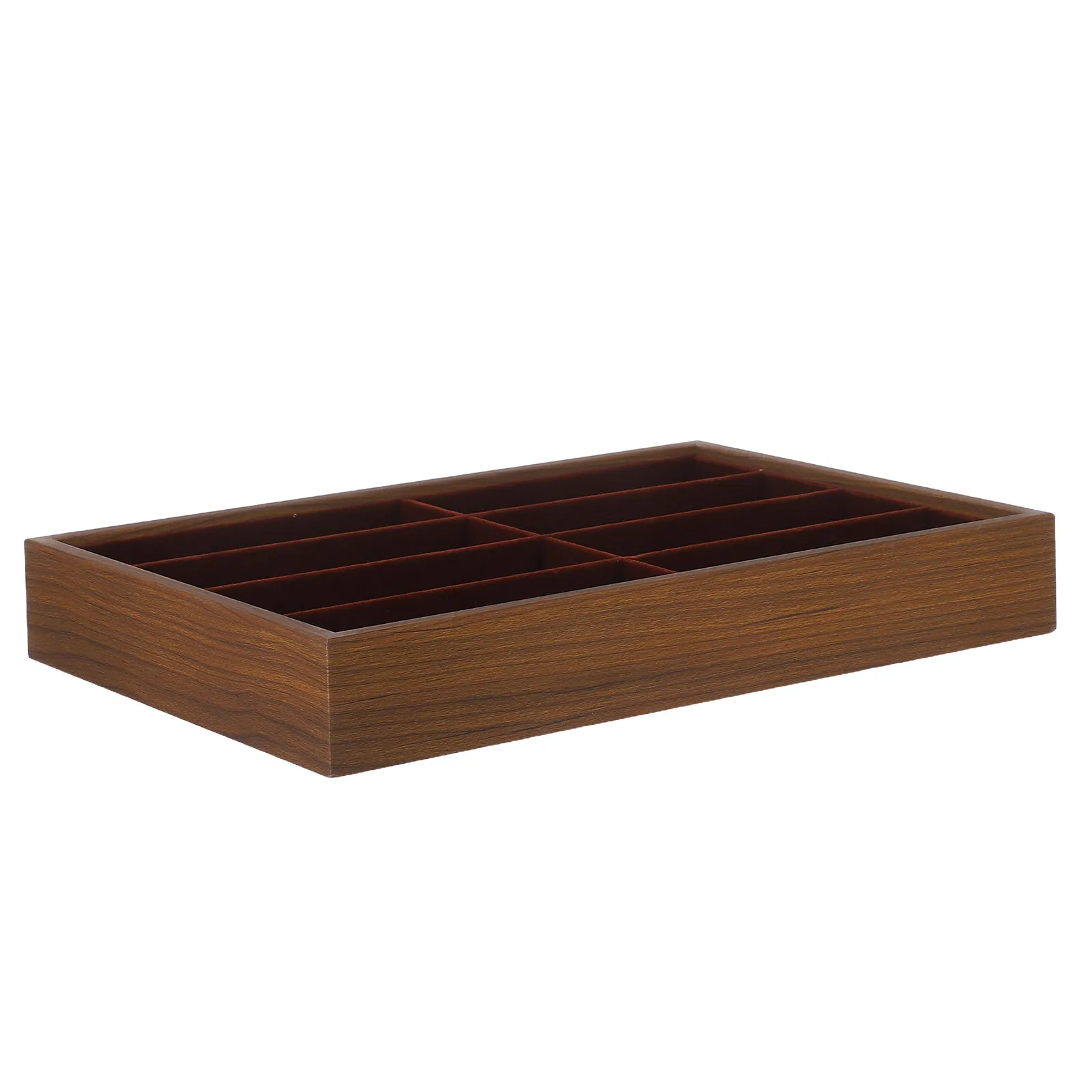 

Органайзер для очков из орехового дерева с отделениями для солнцезащитных очков и украшений, подставка для очков на стол