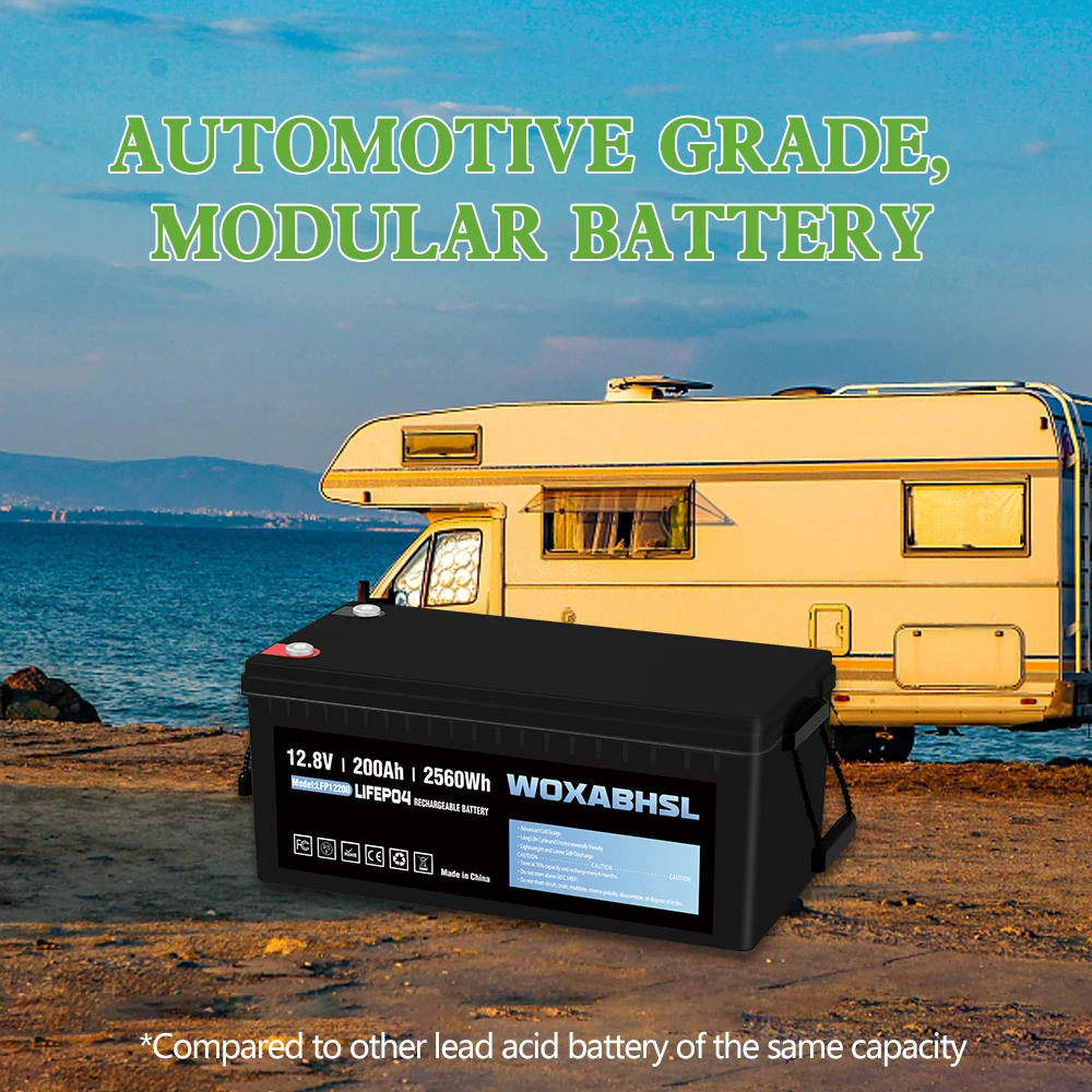 12V LiFePO4 Lithium Battery 6Ah 7Ah 12Ah 20Ah 30Ah 50Ah 100Ah 200Ah Deep Cycle Rechargeable Battery with BMS for Camping,UPS etc