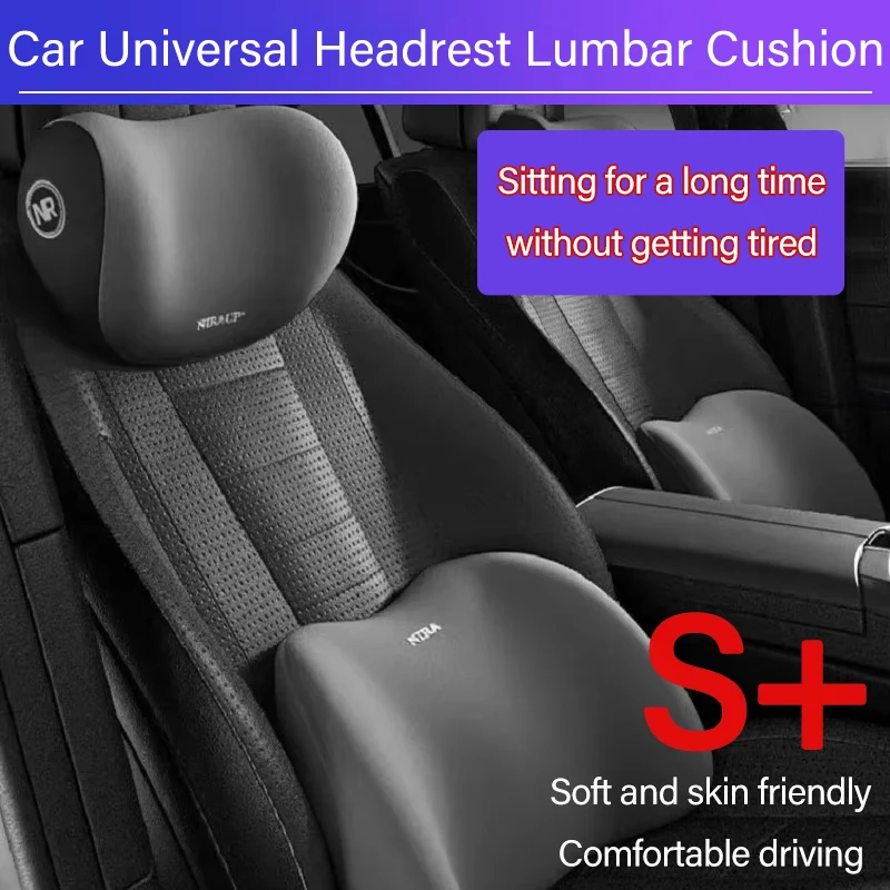 

Memory Foam Car Universal Headrest Lumbar Cushion Back Cushion Lumbar Pillow Car Comfort Neck Pillow Car General Accessories