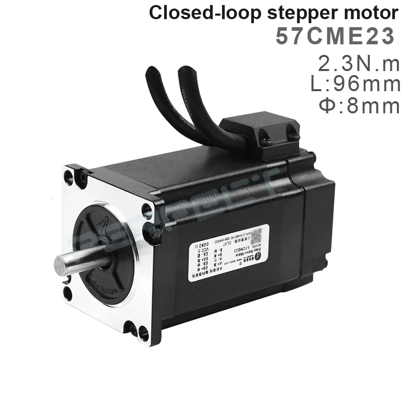 

57CME23 Leadshine Closed Loop Stepper Motor NEMA23 Servo Motor Instal 1000-Line Encoder Easy Servo Motor Output 2.3NM Shaft 8mm