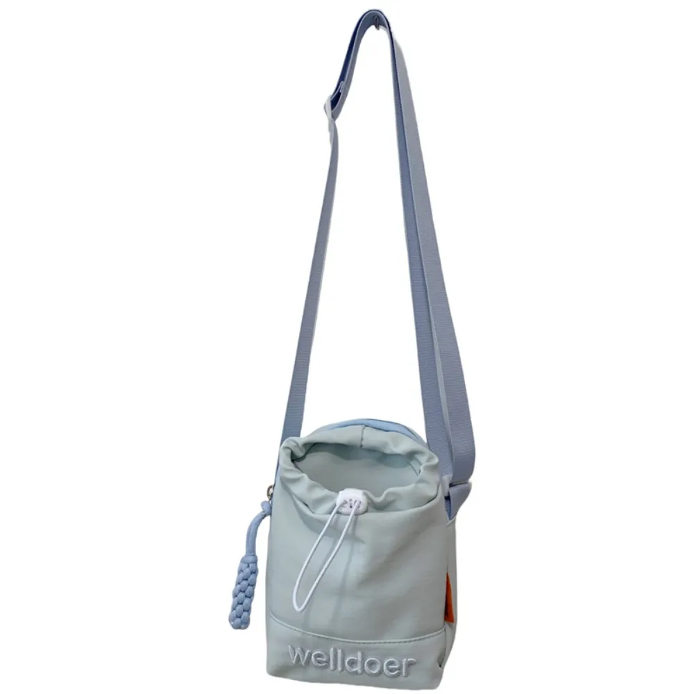 

Сумка-переноска для бутылки с водой на плечевом ремне, нейлоновая передняя карманная сумка через плечо для бутылки с водой, портативный шнурок, открытый к