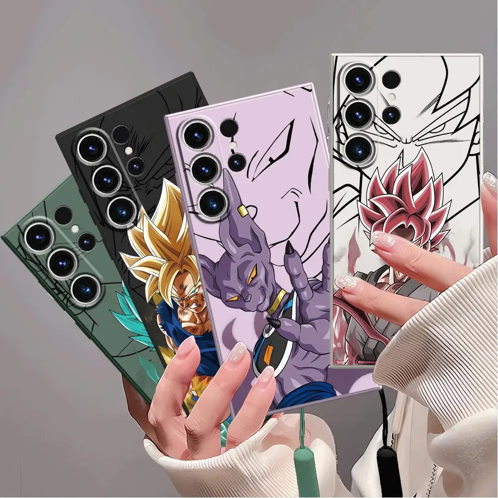 D-Dragon Ball Phone Case for Samsung Galaxy S24 Ultra S22 S20 FE S21 Plus S23 Ultra 5G Silicone Cover