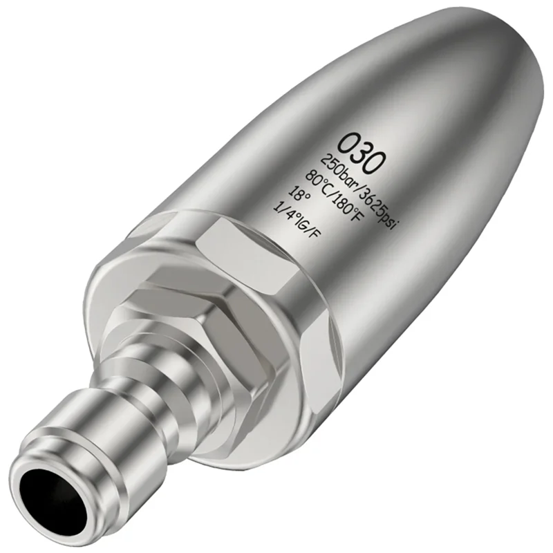ABRS-Turbo فوهة لغسالة الضغط ملحقات غسيل السيارات مع 1/4 توصيل سريع من الفولاذ المقاوم للصدأ 3625 رطل لكل بوصة مربعة