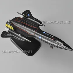 1:150 Scale Diecast Military Aircraft Model Toys SR-71 Blackbird Scout Reconnaissance Plane Miniature Replica With Sound & Light