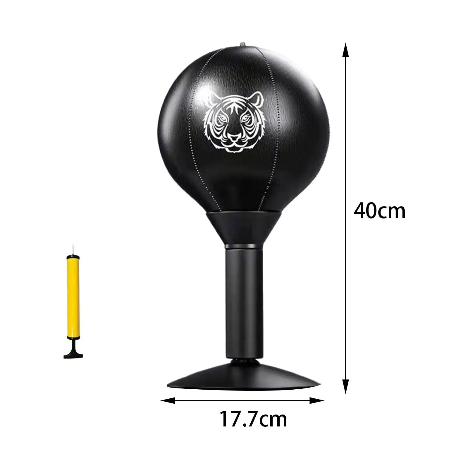 Desktop Punching Bag Table Boxing Punch Ball Suction Gear PU Leather Home Gym