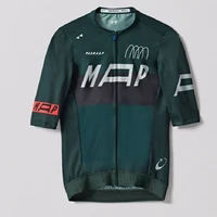 Nueva ropa de ciclismo de manga corta Pas Maap2024 para primavera y verano, ciclismo de carretera, camisetas transpirables con protección solar para hombres y mujeres Qu