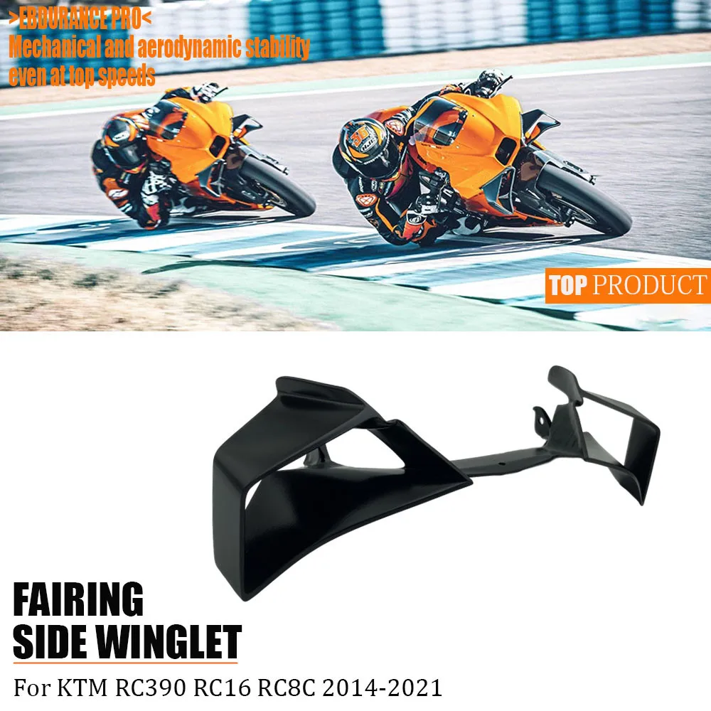 

For KTM RC390 RC 390 MotoGP RC16 RC8C the same fuselage fixed wing spoiler lower shroud front wing 2014-2021