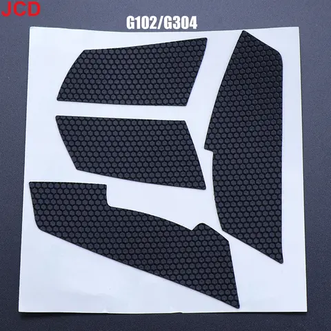 JCD Anti Slip Suck Sweat Mouse Grip Tape Skate Sticker Mouse Foot Stickers For Logitech GPW 1 2 G302 G304 G402 G502 G300S G102