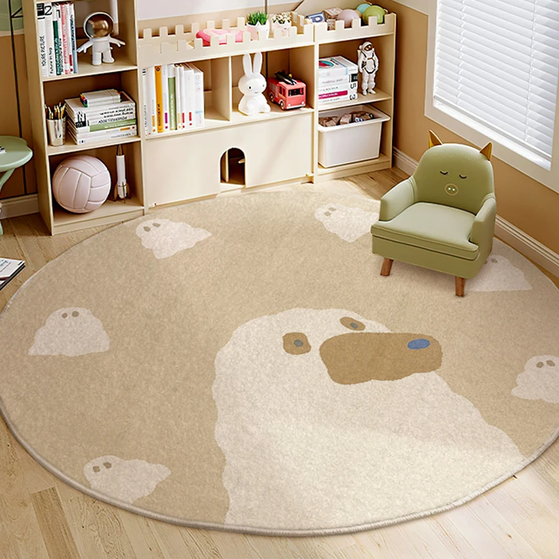 Cartoon Children\'s Bedroom Soft Fall-resistant Carpet Home Living Room Plush Carpets Cute Cloakroom Large Crawling Rug Washable