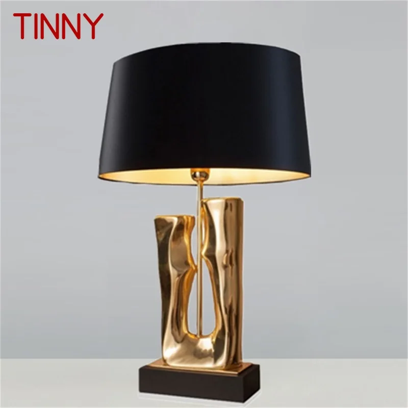 

TINNY Nordic Table Lamp Contemporary Fashion Gold Desk Light LED for Home Decorative Bedside Living Room Bedroom