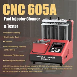 Launch CNC605A Ultrasonic GDI Injector Machine 4/6 Cylinder Fuel Injector Tester 220V/110V