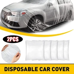 Disposable Transparent Car Clothing Cover Dustproof Rainproof Transparent Paint Dustproof Plastic PE Film Rainproof Car Cover