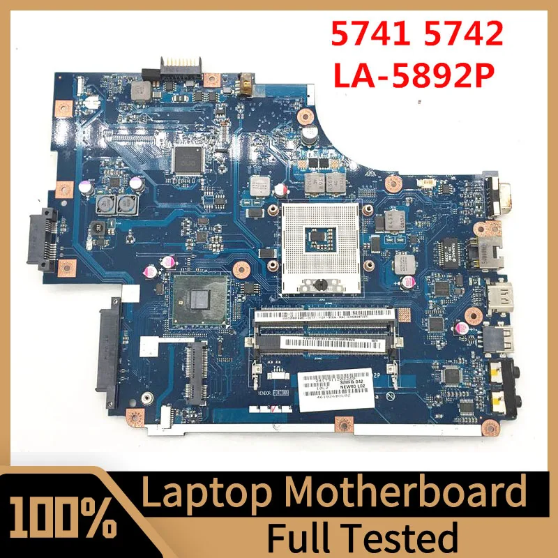 

NEW70 LA-5892P Mainboard For Aspire 5742 5742G 5741 5741Z Laptop Motherboard HM55 DDR3 100% Fully Tested Working Well