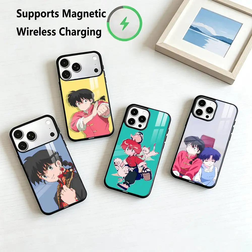 Saotome Ranma-A Akane-Tendo  Phone Case For iPhone17,16,15,14,13,12,11 Plus,Pro Allows magnetic wireless charging Gift
