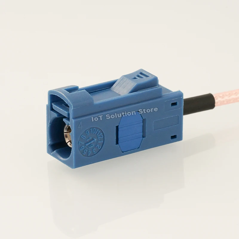 Fakra-C Female Signal Blue RF Coaxial RG316 Cable Right-angle Straight Fakra C to Fakra Wire Assembly Jumper Connector Adapter