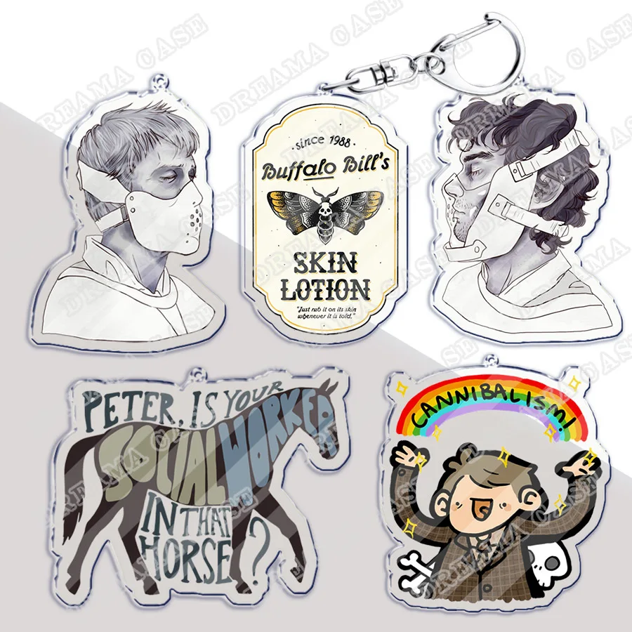 Personaje de dibujos animados Hannibal llavero accesorios bolsa encantos juego llaveros joyería Dottore Fans Freinds regalo