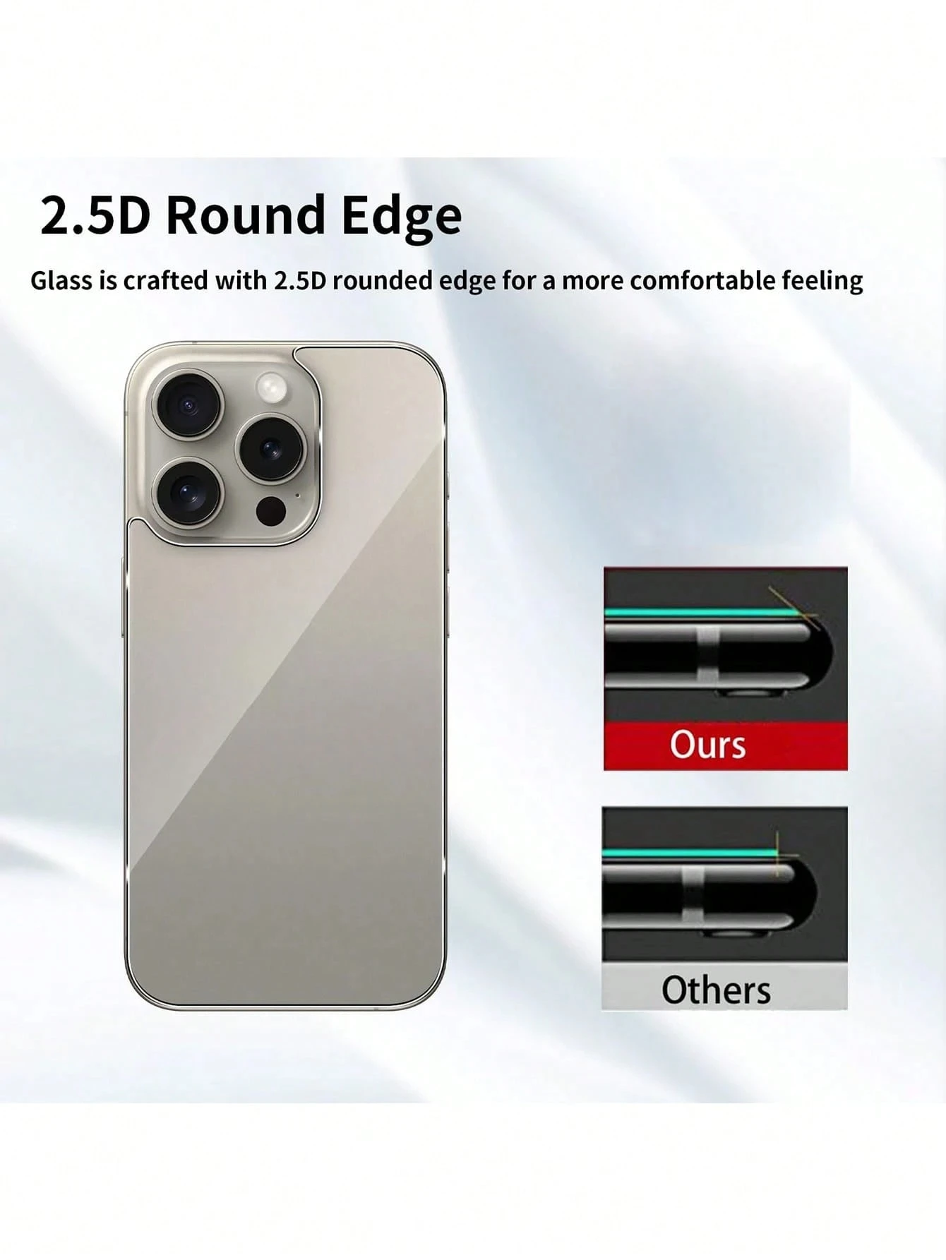 NNBILI 5 قطعة الشاشة الخلفية الزجاج المقسى آيفون 16 15 12 14 13 11 برو ماكس 16e 12 13 الهواتف الصغيرة واقي للشاشة الخلفية الأفلام