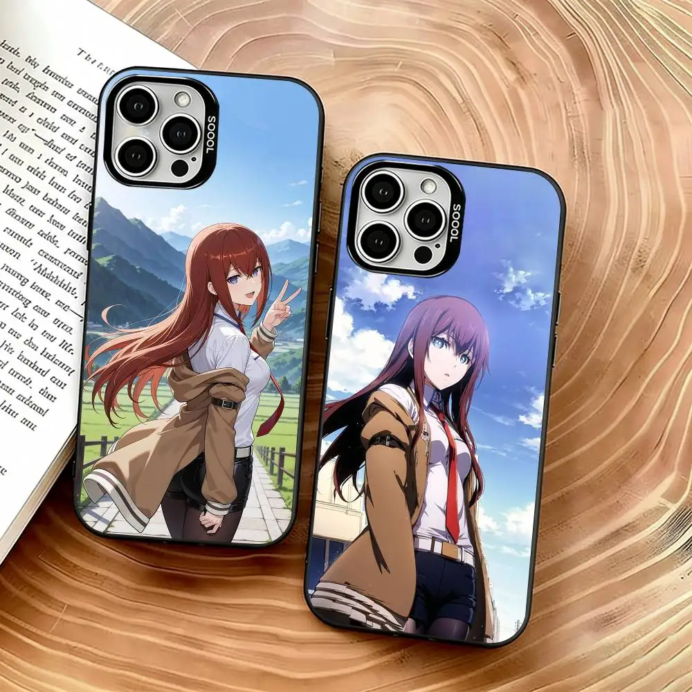 Steins Gate Phone Case For iPhone 17,16,15,14,13,12,11 Plus,Pro Max,XS,Colorful Silver Phone case Funda Cover