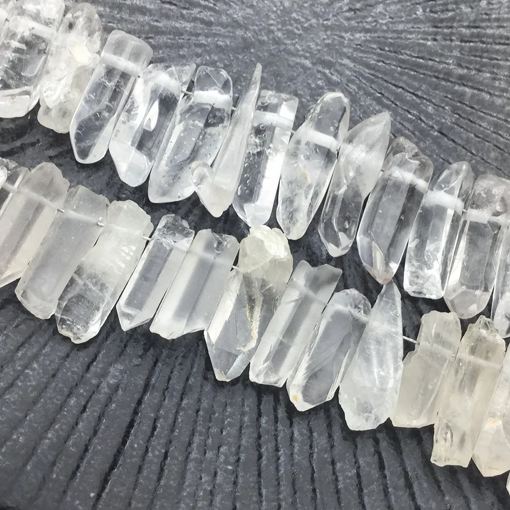 Cross-border hot-selling natural white crystal rough stone raw ore white crystal column crystal long teeth polished and unpolish