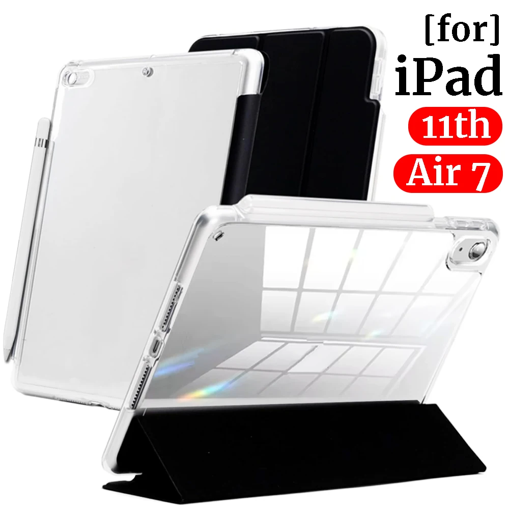 

Auto Wake Stand Magnetic Tablet Case for IPad 11 (11 Inch) Tablet Case Cover with Hidden Pencil Slot for IPad Air 7 11/13inch