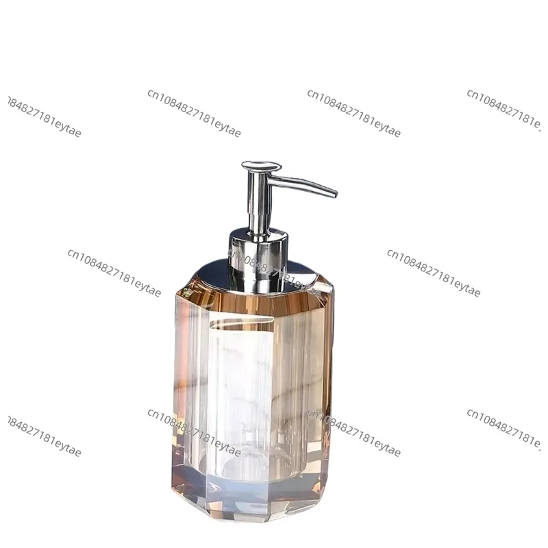 

Light Luxury Liquid Soap Dispenser Crystal Transparent Shower Gel Shampoo Dispensing Bottle Container Bathroom Accessories