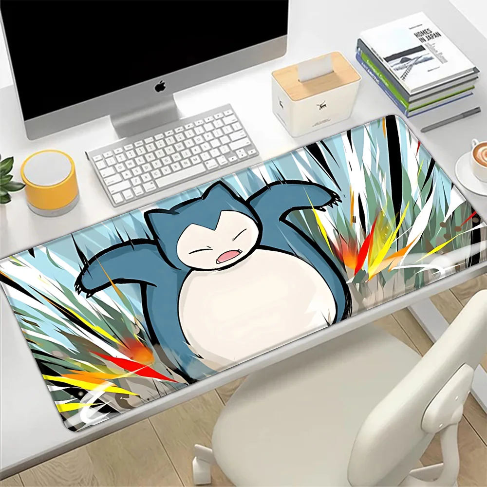 Snorlax Mousepad HD Printing Computer Gamers Locking Edge Non-slip Mouse Pad XXL90x40cm Keyboard PC Desk Pad