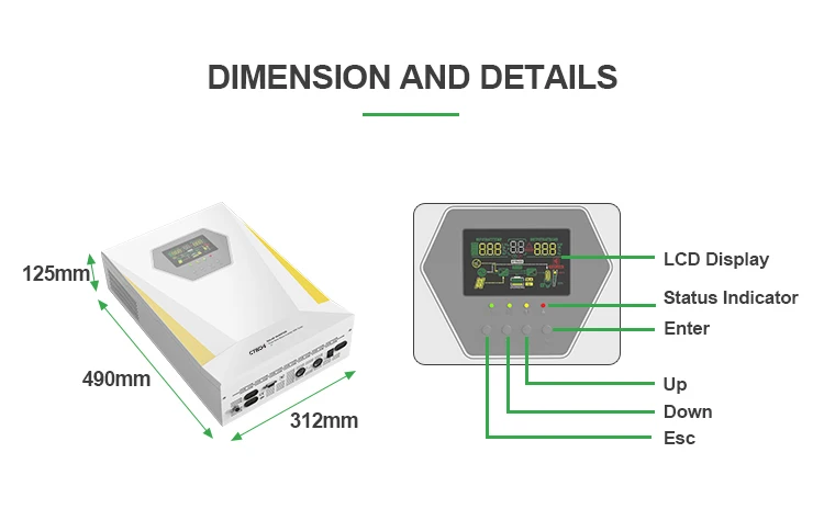 CTECHI Frequency Inverter 1100W Wall Mounted 220V/230V 11kw Inverter Solar Inverter for Household