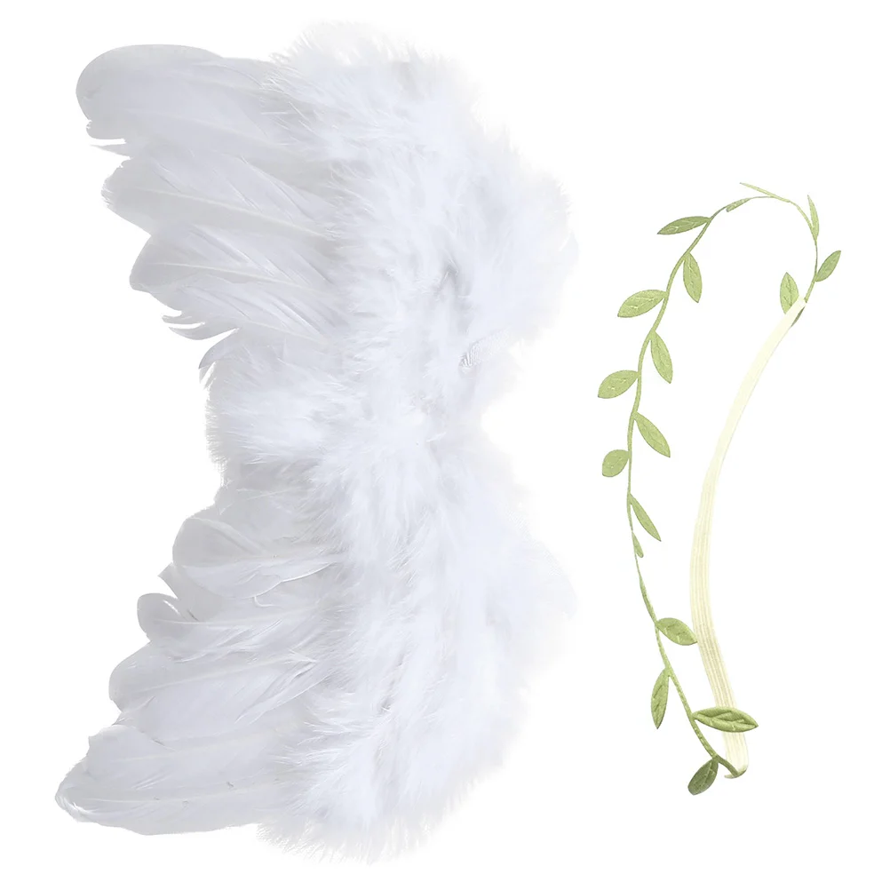 

1 Set Delicate Newborn Decorative Photo Props with Leaf Headband wing props decor