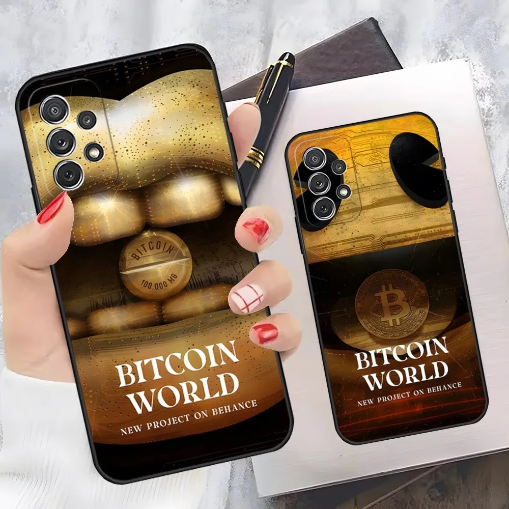 Crypto Currency Bitcoin Phone Case for Samsung Galaxy A33 A31  A50 A32 A73 A40 A20 A23 A34 A14 A54 Back Cover