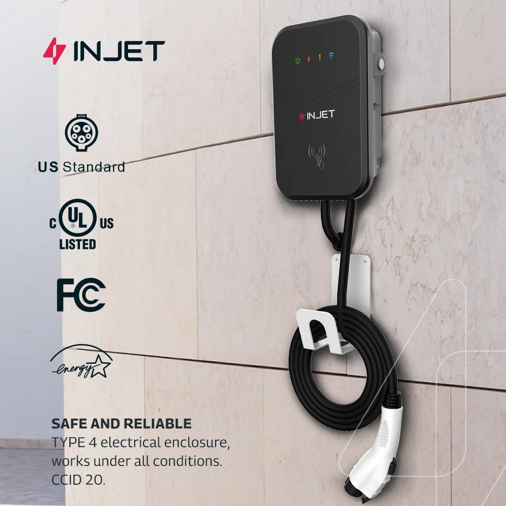 Factory Direct Sell 7.4KW Smart EV Charger 1-PHASE Wallbox With WIFI