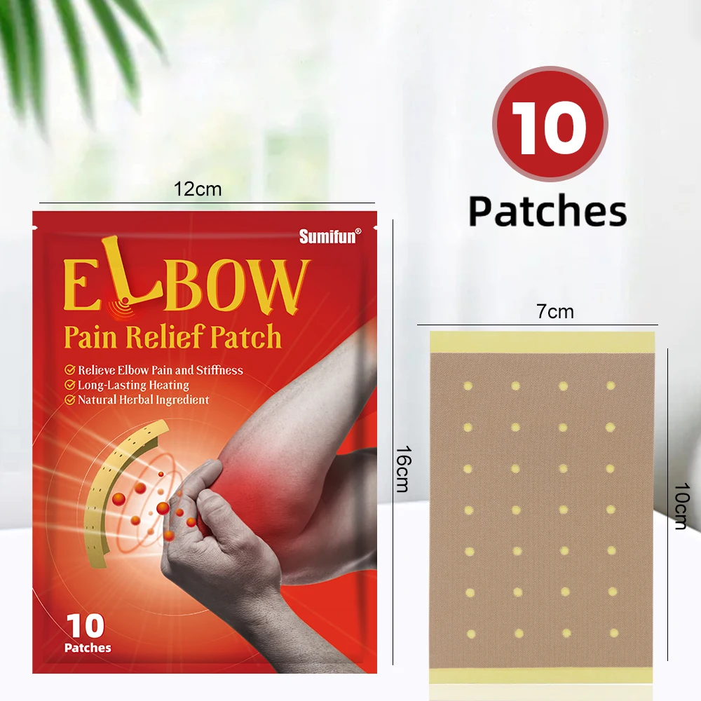 10Pcs Arthritis Pain Relief Patch Tendon Stiffness Tennis Elbow Analgesic Sticker Muscle Swelling Joint Injury Massage Plaster