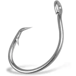 50PCS Circle Hooks Stainless Steel Fishing Hooks Saltwater 3X Strong Big Game Fish Hooks for Catfish Bass Tuna 8/0-15/0