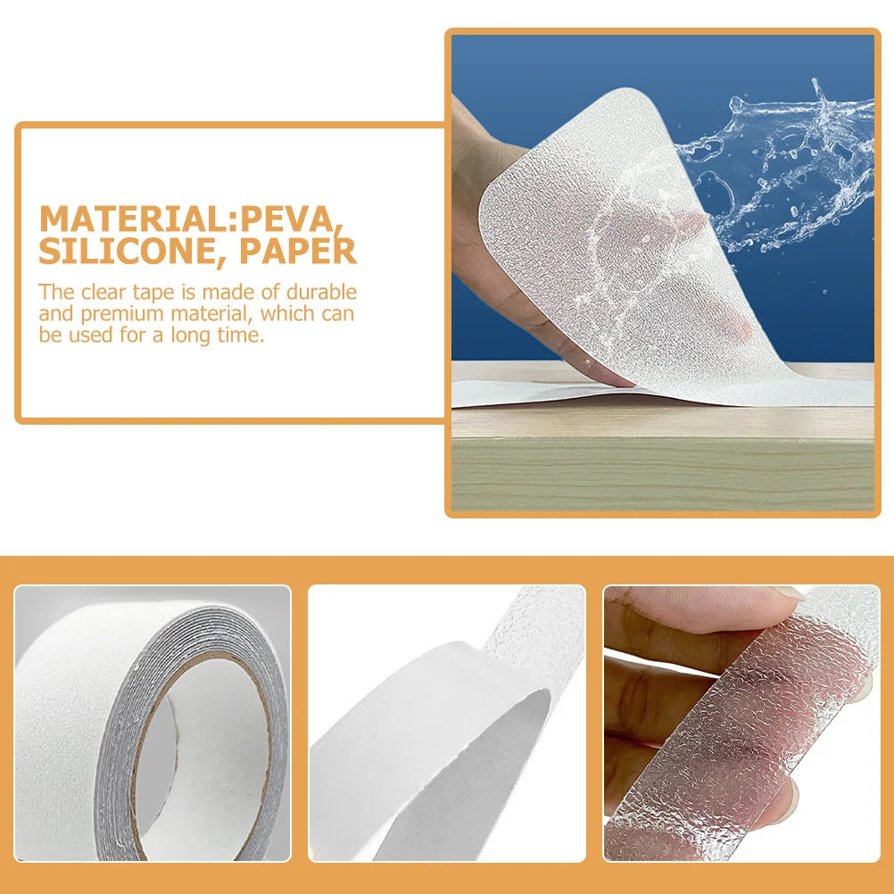 1 Roll Transparent Anti-Slip Tape Non-Skid Grip Tape for Outdoor Stairs Steps Tubs Stair Grips Non Slip Stair Treads