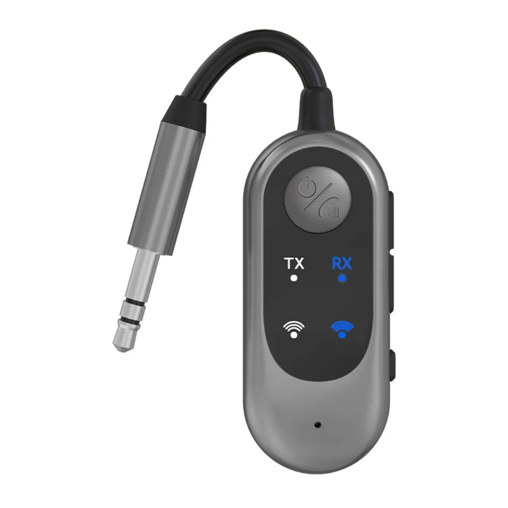 

2 in 1 Bluetooth Receiver Transmitter 3.5mm AUX Bluetooth-compatible Bluetooth Wireless Adapter LED Indicators Mini