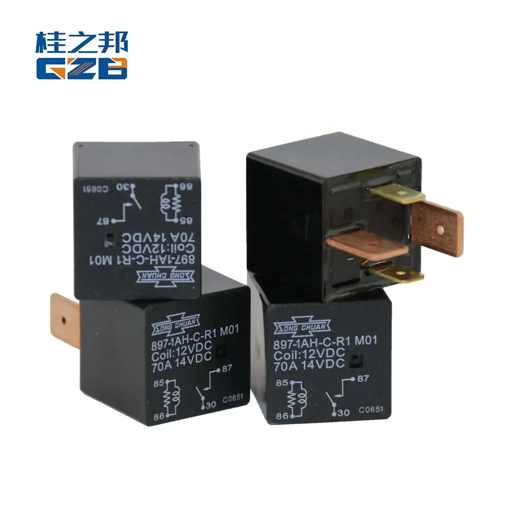 GZB Excavator part Relay 897-1AH-C-R1(12VDC)70A for RTS